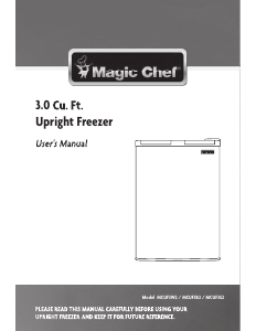 Handleiding Magic Chef MCUF3S2 Vriezer