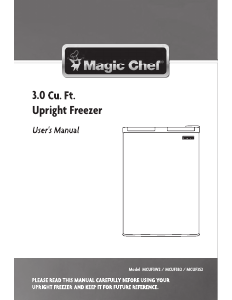 Manual Magic Chef MCUF3W2 Freezer