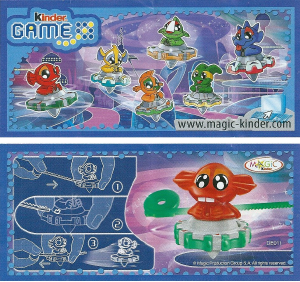 Manuale Kinder Surprise DE011 Game Red alien