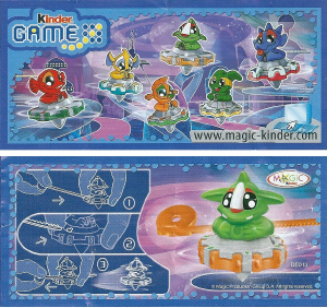 Εγχειρίδιο Kinder Surprise DE013 Game Light green alien