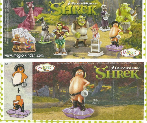 Kullanım kılavuzu Kinder Surprise DE272 Shrek Puss in Boots