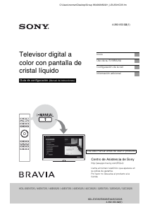 Manual de uso Sony Bravia KDL-32EX725 Televisor de LCD
