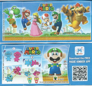 说明书 Kinder Surprise FS627 Super Mario Luigi