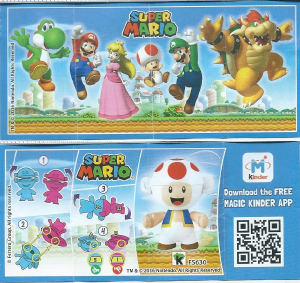 说明书 Kinder Surprise FS630 Super Mario Toad