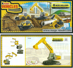 説明書 Kinder Surprise NV096a New Holland Crawler excavator