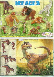 Panduan Kinder Surprise NV271 Ice Age 3 Dinosaur mom
