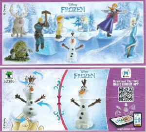 Rokasgrāmata Kinder Surprise SD286 Frozen Olaf