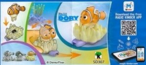 Rokasgrāmata Kinder Surprise SD307 Finding Dory Nemo