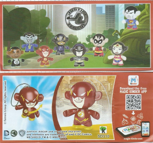 Rokasgrāmata Kinder Surprise SD310 Justice League Flash