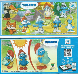 Hướng dẫn sử dụng Kinder Surprise SD351 Smurfs Sigrid