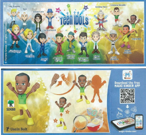 説明書 Kinder Surprise SD688 Teen Idols Usain Bolt