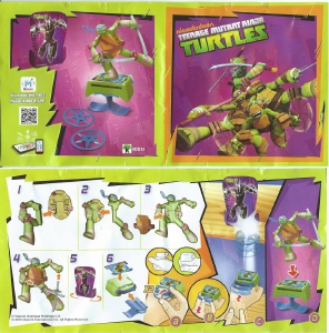 Käyttöohje Kinder Surprise SDD15 Turtles Leonardo