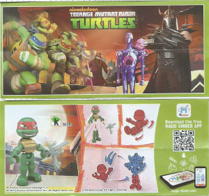 Käyttöohje Kinder Surprise SE281 Turtles Rafaello