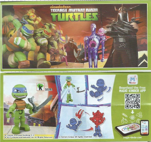 Priručnik Kinder Surprise SE282 Turtles Leonardo