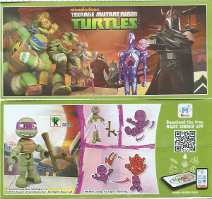 Käyttöohje Kinder Surprise SE284 Turtles Donatello