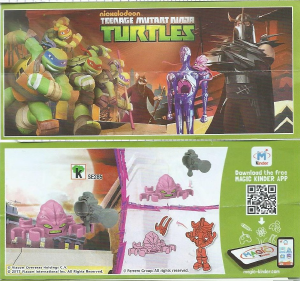 Käyttöohje Kinder Surprise SE285 Turtles Krang