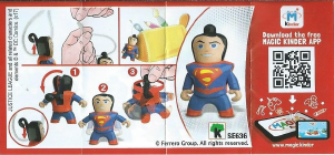 Hướng dẫn sử dụng Kinder Surprise SE636 Justice League Superman
