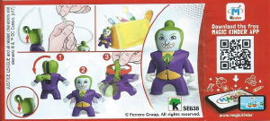 Priručnik Kinder Surprise SE638 Justice League Joker