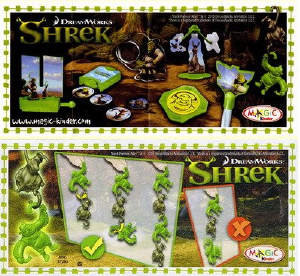 Käyttöohje Kinder Surprise ST-283 Shrek Hanging game