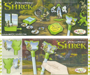 Εγχειρίδιο Kinder Surprise TT386 Shrek Pen lid