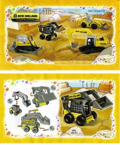 Hướng dẫn sử dụng Kinder Surprise UN-2-6 New Holland Bucket excavator