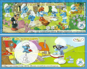 Priručnik Kinder Surprise UN129 Smurfs Brainy Smurf