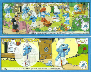 كتيب Surprise UN130 Smurfs Lazy Smurf Kinder