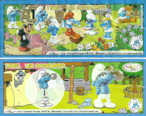 Käyttöohje Kinder Surprise UN133 Smurfs Strong Smurf