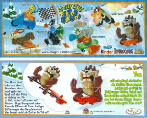 Hướng dẫn sử dụng Kinder Surprise UN166 Looney Tunes Taz