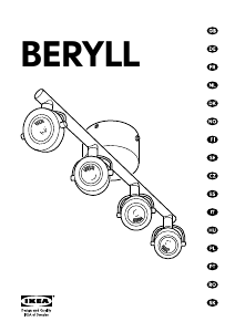Manual IKEA BERYLL Lampă