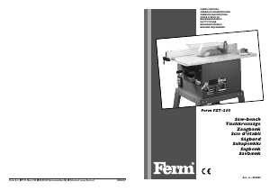 Manual FERM TSM1001 Table Saw