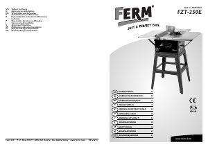 Mode d’emploi FERM TSM1002 Banc de scie