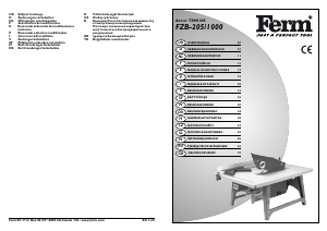 Manual de uso FERM TSM1005 Sierra de mesa