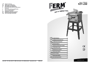 Manual de uso FERM TSM1007 Sierra de mesa