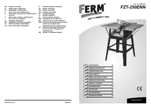 Manual de uso FERM TSM1012 Sierra de mesa