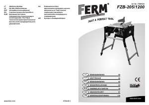 Vadovas FERM TSM1028 Stalo pjūklas