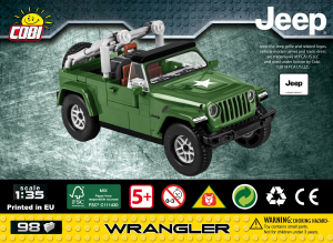 Manual Cobi set 24095 Jeep Wrangler military