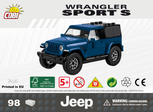 Handleiding Cobi set 24115 Jeep Wrangler Sport S