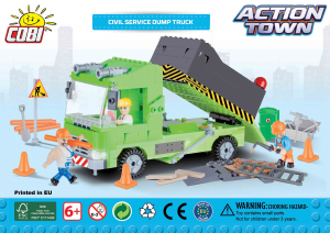 Manual Cobi set 1677 Action Town Civil service dump truck