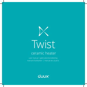 Manual de uso Duux DXFH02 Twist Calefactor