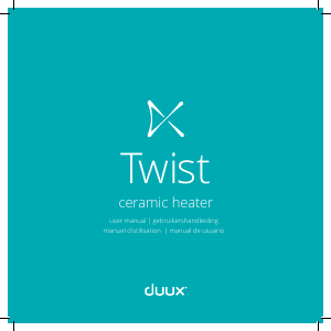 Manual de uso Duux DXFH01 Twist Calefactor