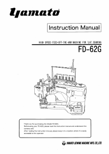 Manual Yamato FD-62G Sewing Machine
