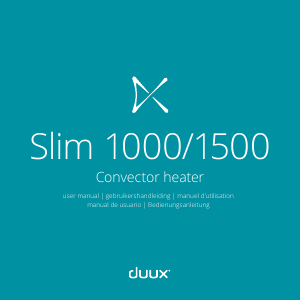 Manual Duux DXCH05 Slim Heater