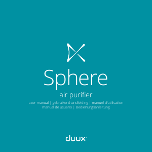 Manual de uso Duux DUAP01 Sphere Purificador de aire