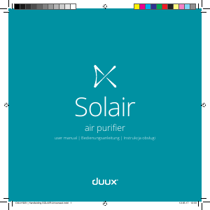 Handleiding Duux DXPU01 Solair Luchtreiniger