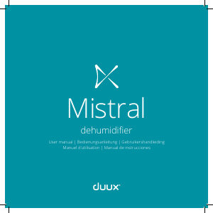 Manual Duux DXDH01 Mistral Dehumidifier