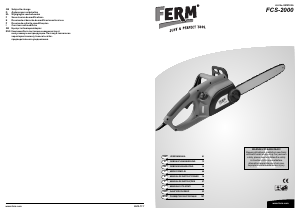 Manuale FERM KZM1006 Motosega