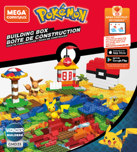 Manual Mega Construx set GMD35 Pokemon Building box