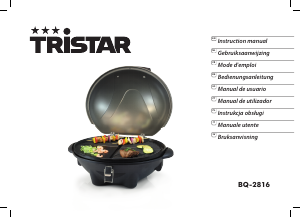 Instrukcja Tristar BQ-2816 Grill