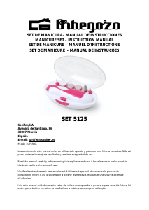Manual Orbegozo SET 5125 Conjunto de manicure-pedicure